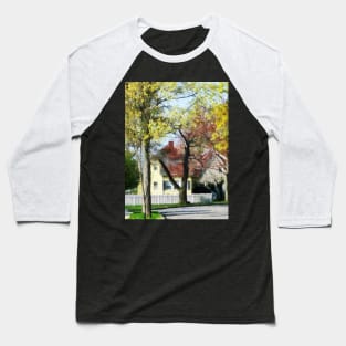 Spring - Spring Begins in the Suburbs Baseball T-Shirt